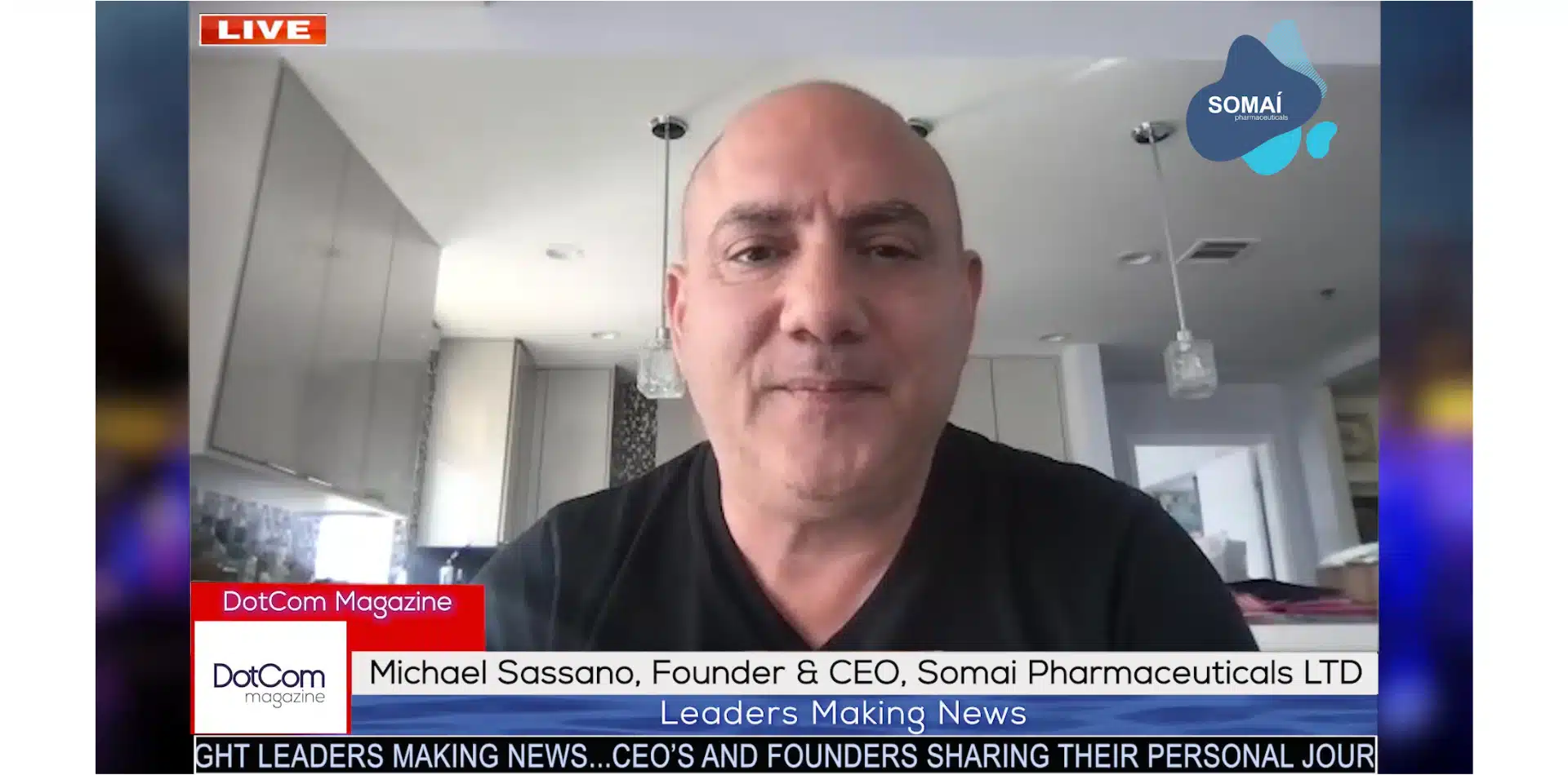 DotCom Magazine Interview of Michael Sassano, CEO &#038; Founder of Somai Pharmaceuticals LTD